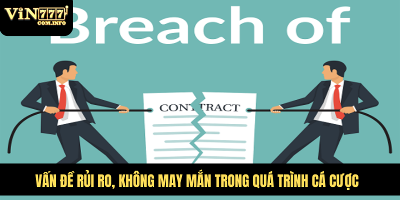 Vấn đề rủi ro, không may mắn trong quá trình cá cược
